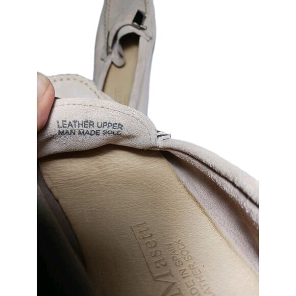 PIERRO MASETTI Kiowa Blush Pink Suede Leather Moc Loafers Size 7.5 US 38 EU - Picture 9 of 9